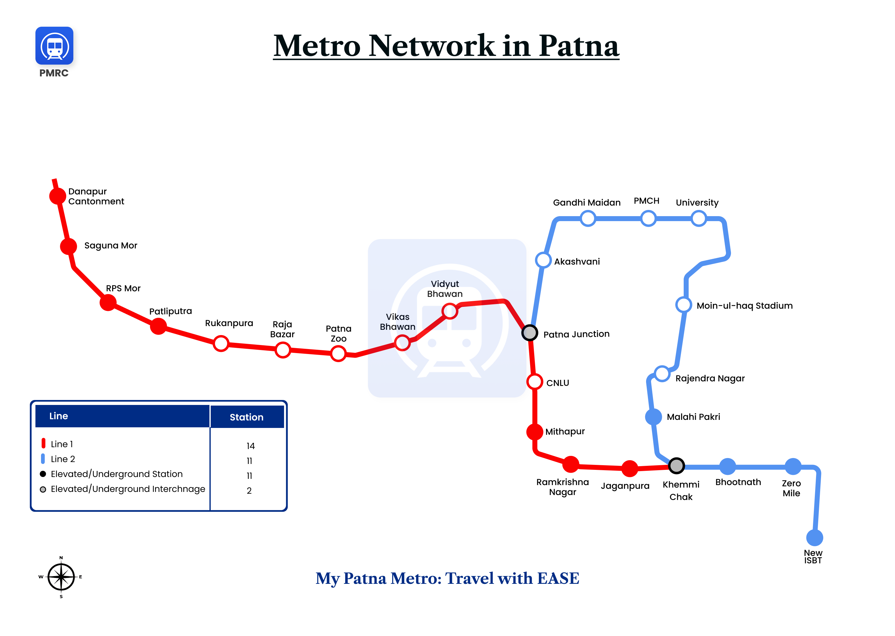 Patna Metro Map